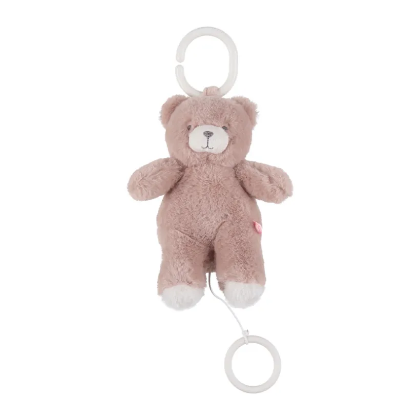 Peluche musicale 20cm Lily l'ours rose