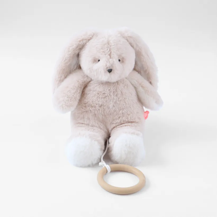 Peluche musicale 20 cm Moka le lapin