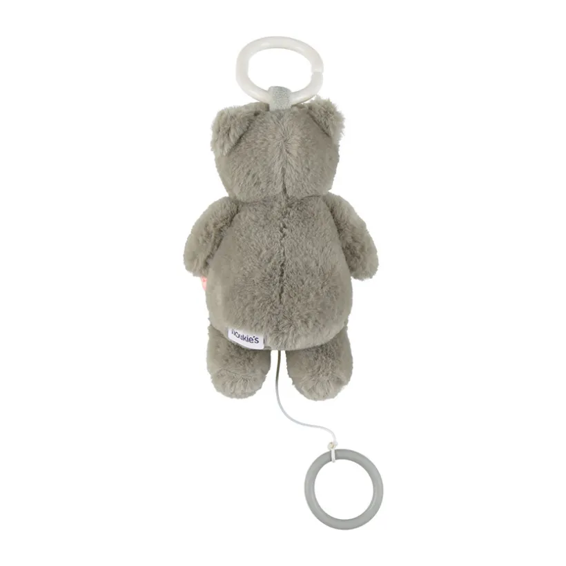 Peluche musicale 20cm Orso l'ours kaki