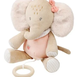 Peluche musicale - Eléphant Oli- Rose - 24 cm