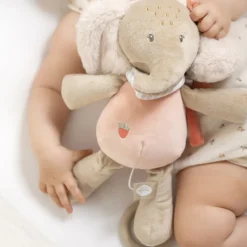 Peluche musicale - Eléphant Oli- Rose - 24 cm