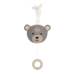 Peluche musicale ourson en tricot