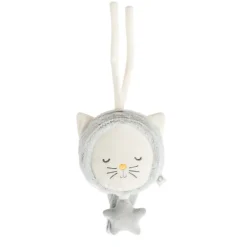 Peluche musicale tête de chat