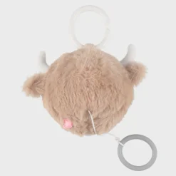 Peluche musicale voyage Vache Fluffy Beige