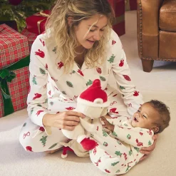 Peluche ourson de Noël en sherpa pour bébé