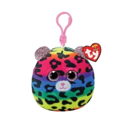Peluche Squish a Boo's clip Dotty le léopard