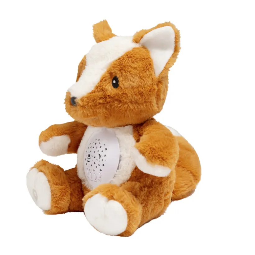 Peluche veilleuse avec projecteur Gaspard le renard