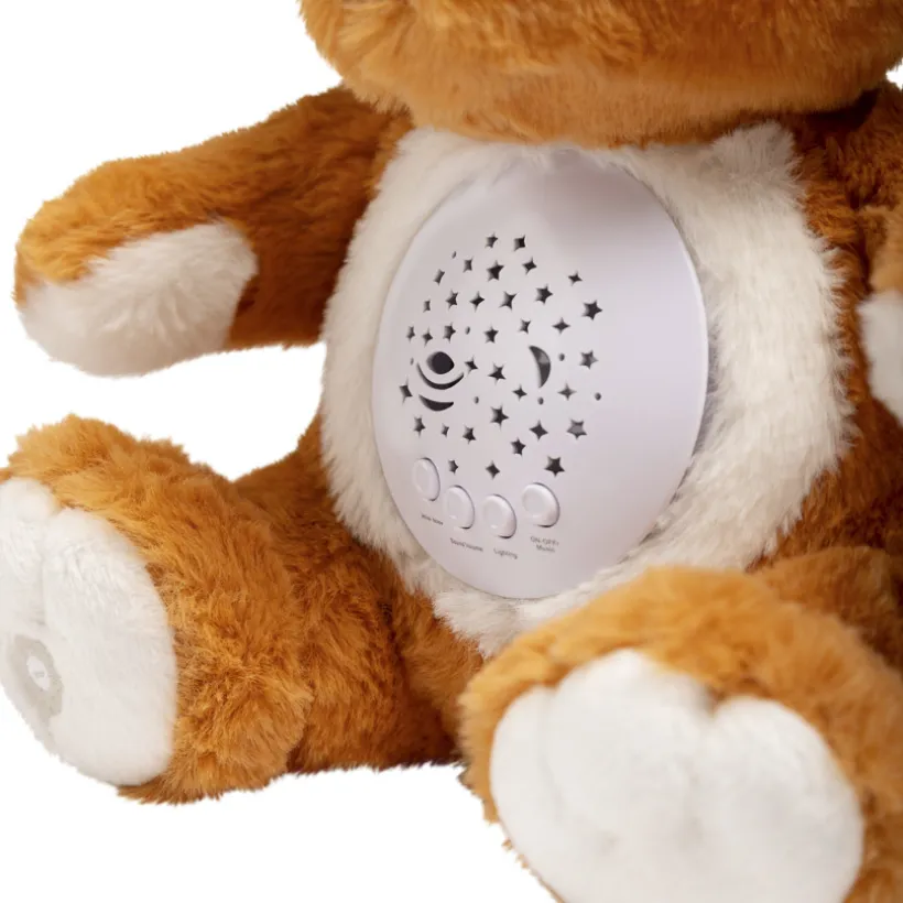 Peluche veilleuse avec projecteur Gaspard le renard