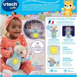 Peluche-veilleuse Mon ourson Lumi dodo