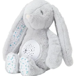 Peluche veilleuse musicale avec projecteur Célestin le lapin