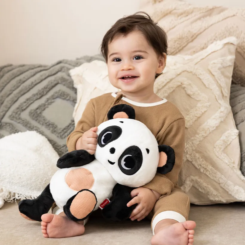 Peluche veilleuse snuggly Buddy Panda black & white