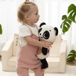 Peluche veilleuse snuggly Buddy Panda black & white