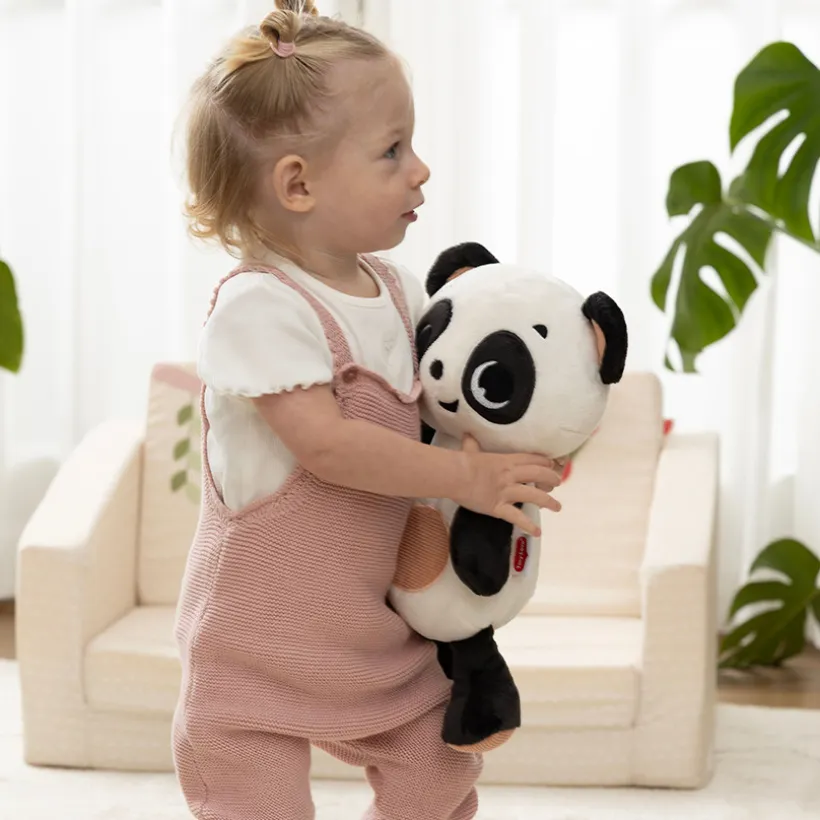 Peluche veilleuse snuggly Buddy Panda black & white