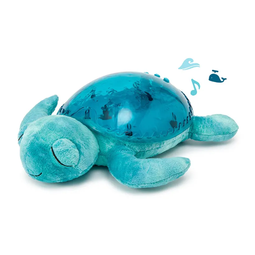 Peluche veilleuse Tranquil Turtle rechargeable aqua