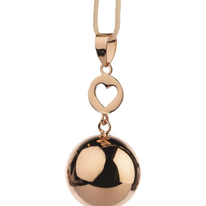 Pendentif bijou de grossesse design Or Rose avec Coeur