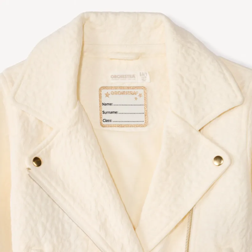 Perfecto en jacquard texturé léopard pour fille