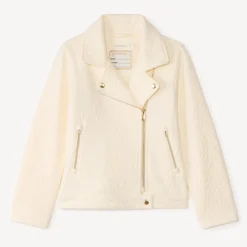 Perfecto en jacquard texturé léopard pour fille