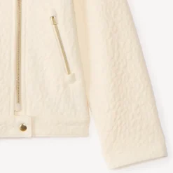 Perfecto en jacquard texturé léopard pour fille