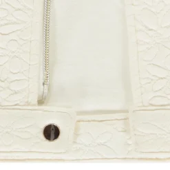 Perfecto en molleton jacquard fleurie pour fille