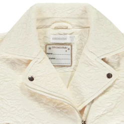 Perfecto en molleton jacquard fleurie pour fille