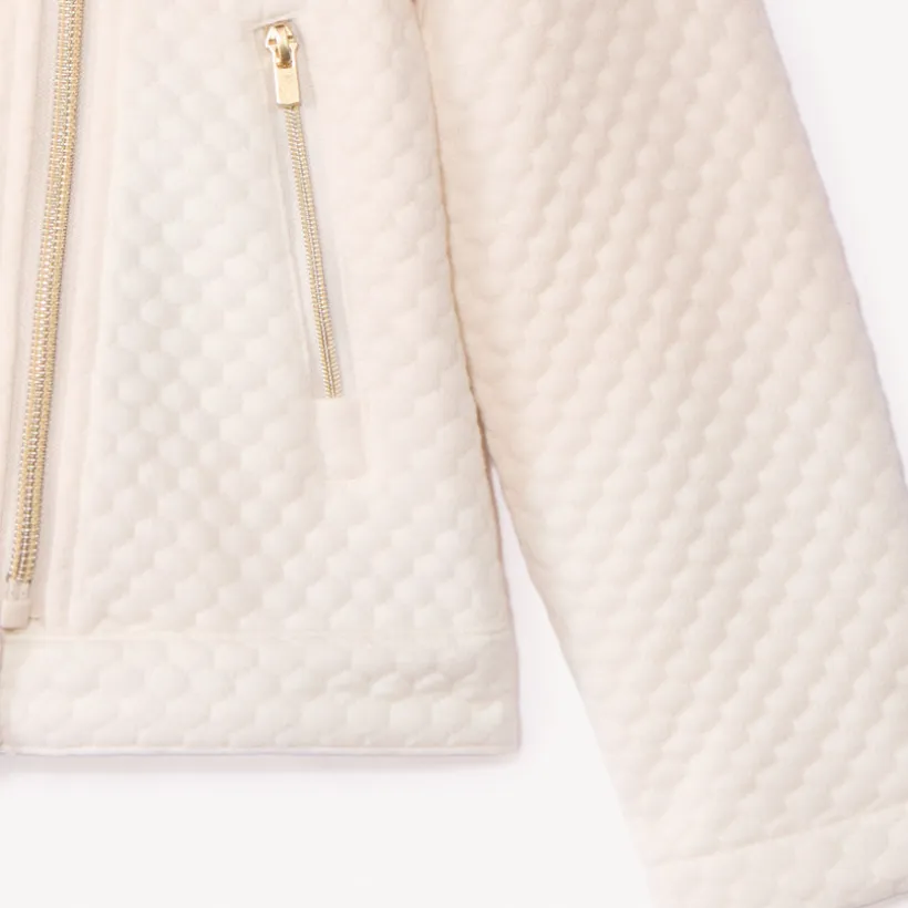 Perfecto en molleton matelassé doublé sherpa pour fille