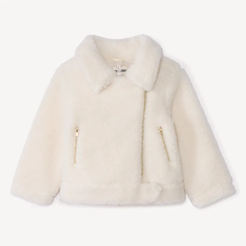 Perfecto en sherpa moutonné pour bébé fille