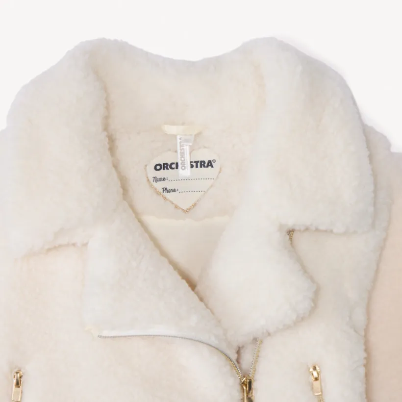 Perfecto en sherpa moutonné pour bébé fille