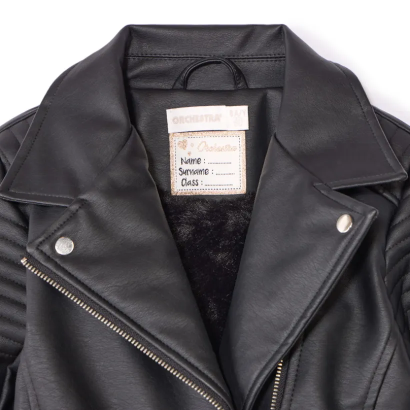 Perfecto en simili cuir doublé sherpa pour fille