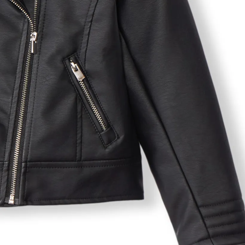 Perfecto en simili cuir doublé sherpa pour fille