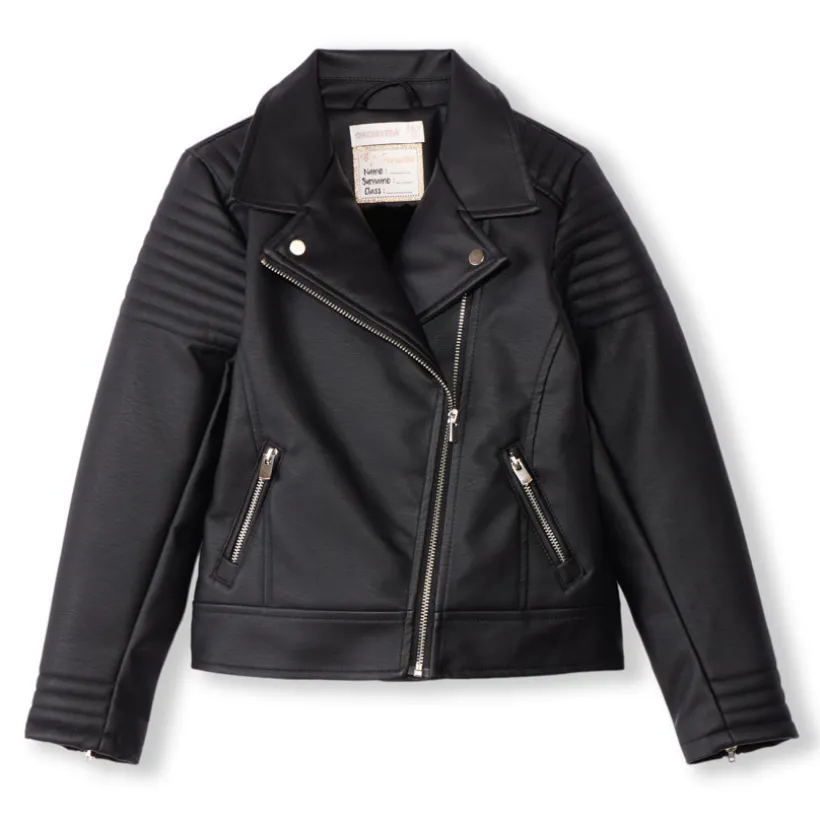 Perfecto en simili cuir doublé sherpa pour fille