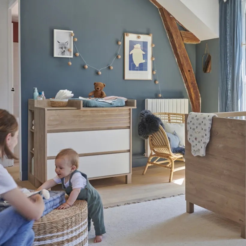 Petite bibliothèque en bois Achille - Chêne Blond