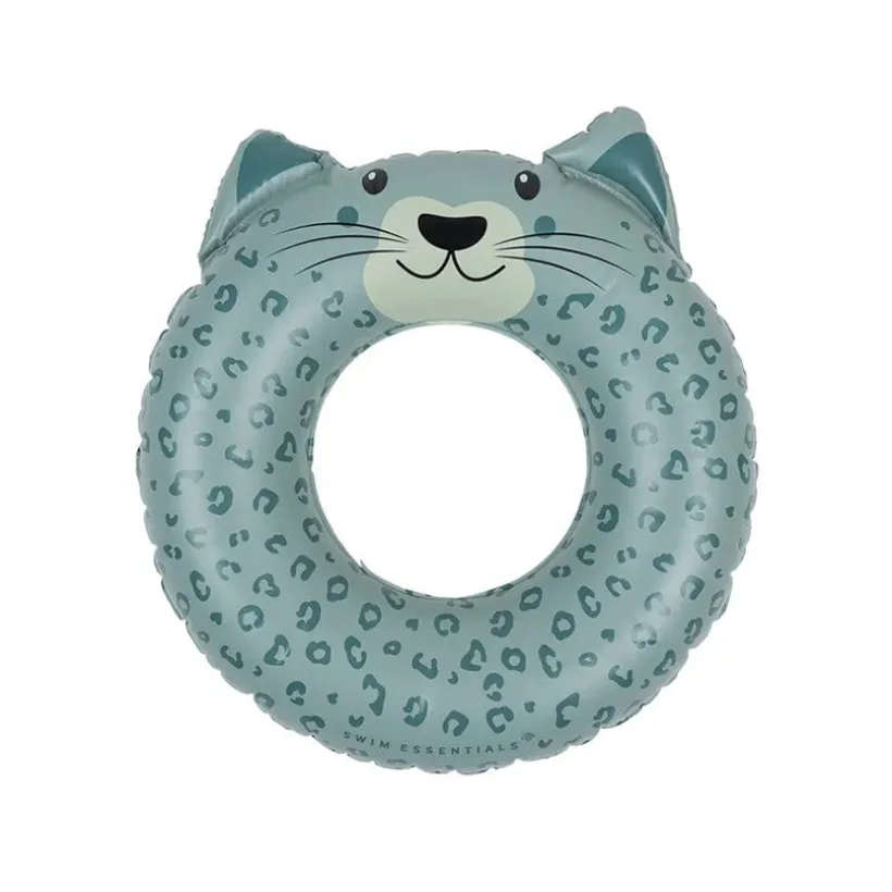 Petite bouée gonflable imprimé Panthère vert Ø 55 cm