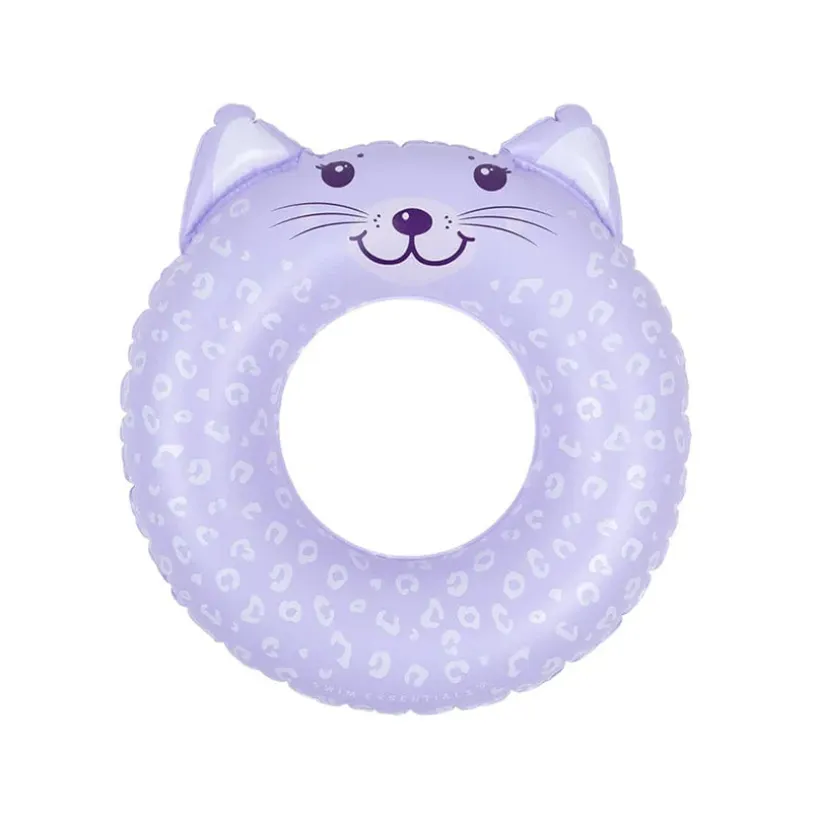 Petite bouée gonflable imprimé Panthère lilas Ø 55 cm
