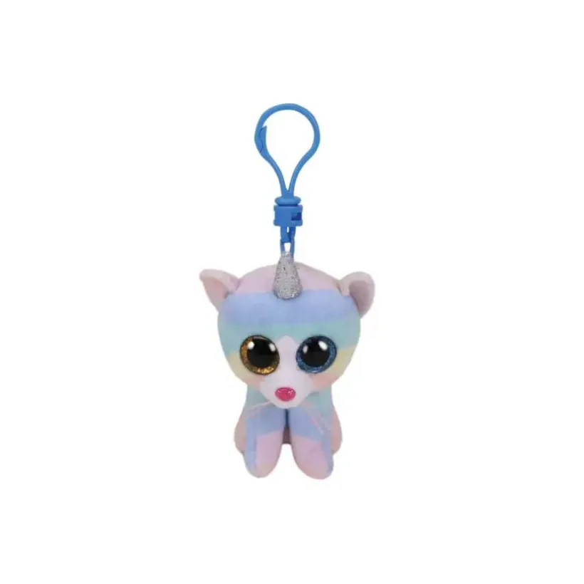 Petite peluche Beanie Boo's clip - Heather le chat licorne