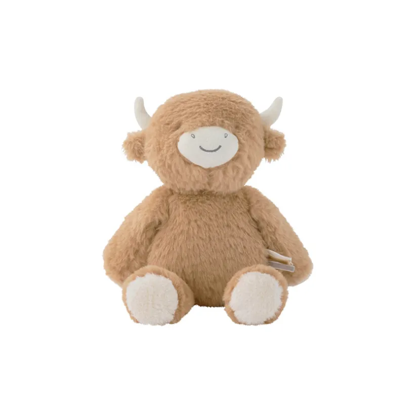 Petite peluche 25cm Fluffy la vache beige