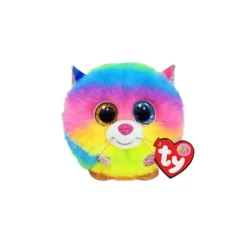 Petite peluche Puffies - Gizmo le chat arc-en-ciel