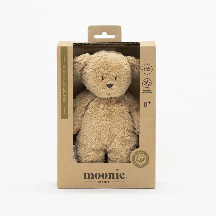 Petit Ours sensoriel Bio Capuccino 19cm
