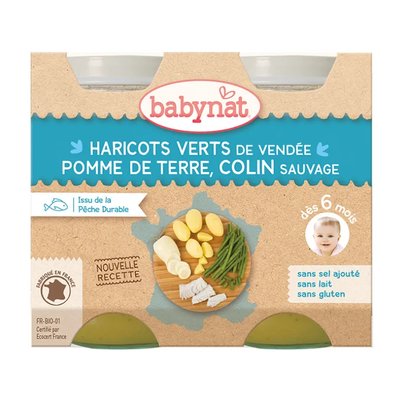 Petit pot légumes et colin sauvage - 2x200g