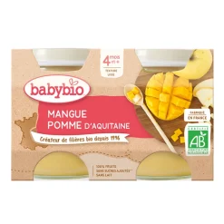Petit pot mangue pomme d'Aquitaine bio - 2x130g