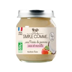 Petit pot pomme, coco et vanille 125 g