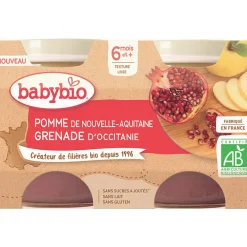 Petit pot pomme et grenade - 2x130g