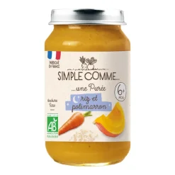 Petit pot riz et potimarron bio 190 g
