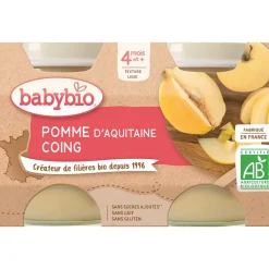 Petits pots sucrés de Pomme et Coing 2x130g
