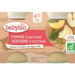 Petits pots sucrés de Pomme et Verveine 2x130g