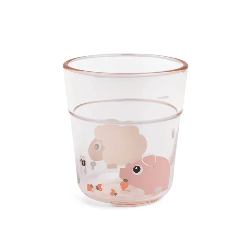 Petit verre Tiny Farm rose