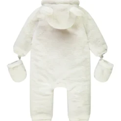 Pilote en sherpa avec capuche fantaisie et moufles amovibles pour bébé fille