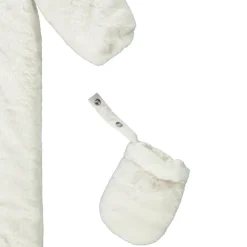 Pilote en sherpa avec capuche fantaisie et moufles amovibles pour bébé fille