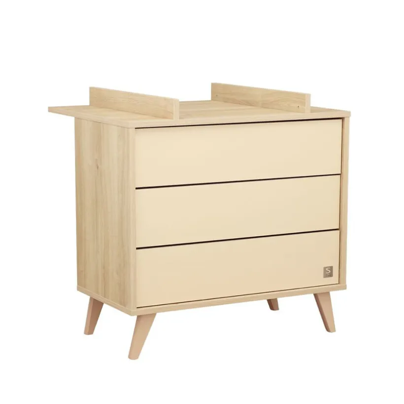 Plan à langer pour commode Mélinée aspect chêne sépia