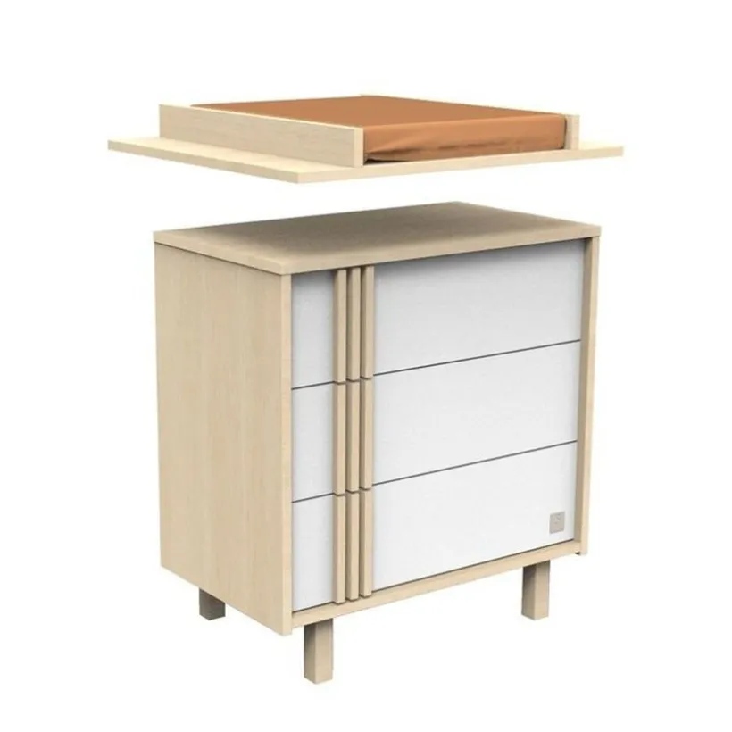 Plan à langer pour commode Nature chêne velours
