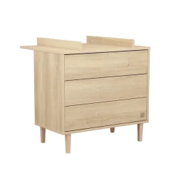 Plan à langer pour commode Paloma aspect chêne sépia